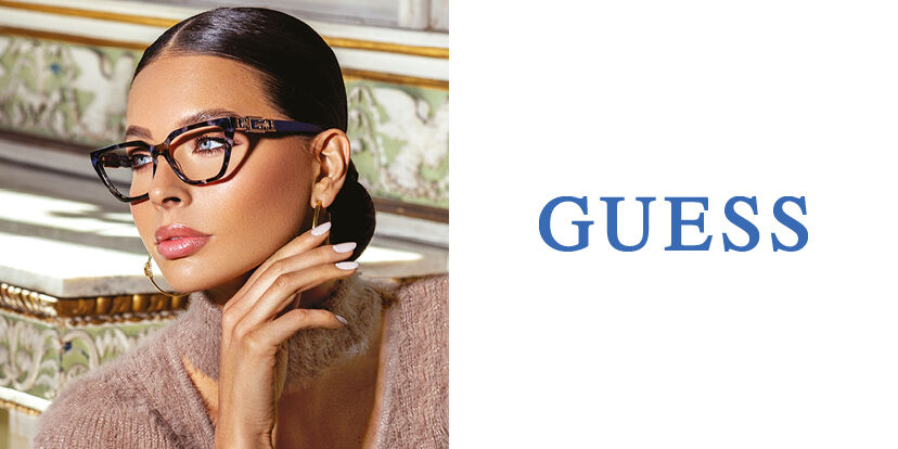 Guess GU50151 053 Blonde Tortoise Eyeglasses | SmartBuyGlasses Canada