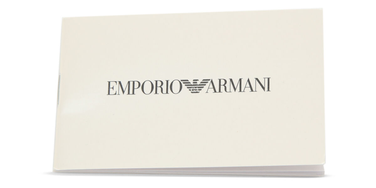 Emporio Armani EA3285U 5437 Rectangle Polished Light Brown/Brown Rubber ...