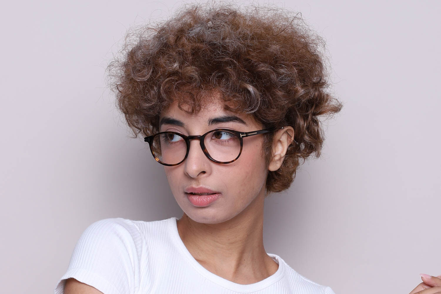 Tom Ford FT5294 052 Oval Dark Tortoise Eyeglasses