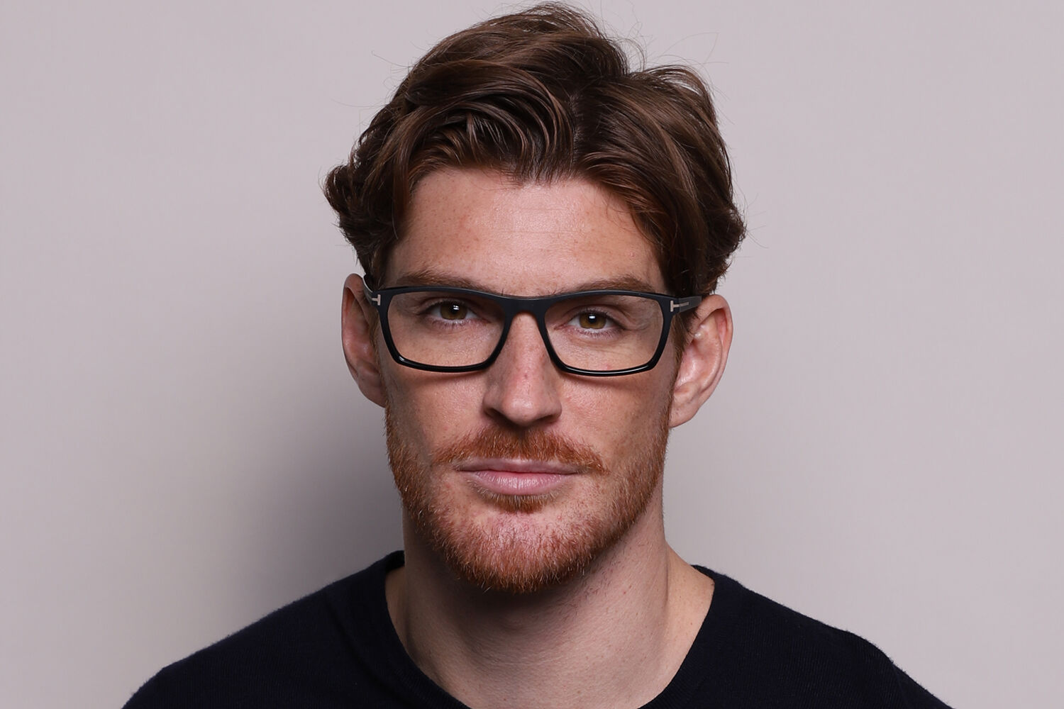 Tom Ford FT5295 002 Rectangle Matte Black Eyeglasses