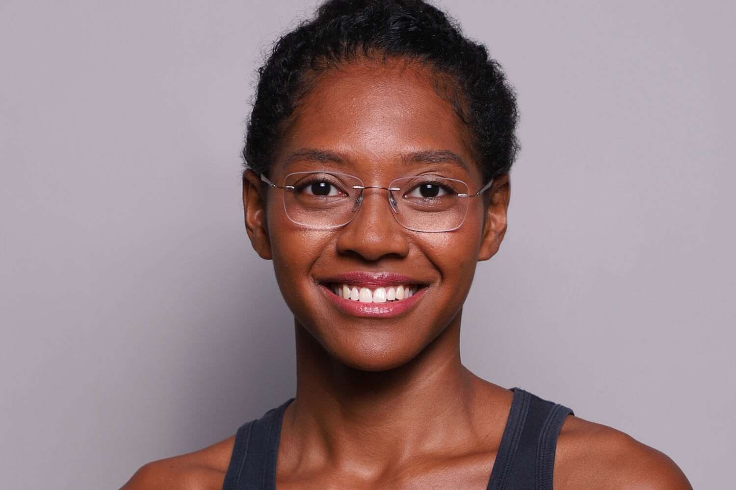 Ray-Ban RX8725 Light Ray 1131 Square Brown Eyeglasses