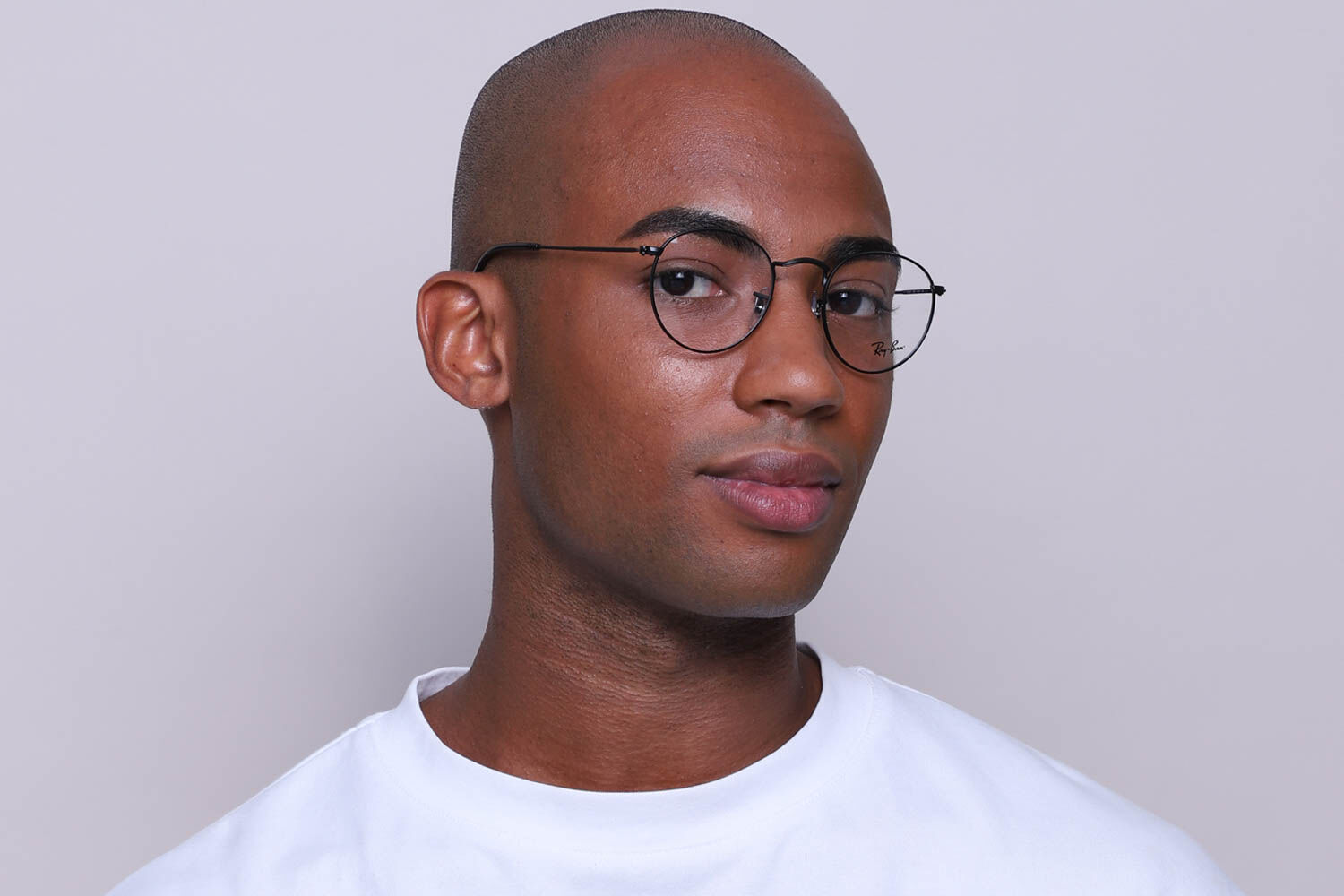 Ray-Ban RX3447V Round Metal 2503 Oval Matte Black Eyeglasses
