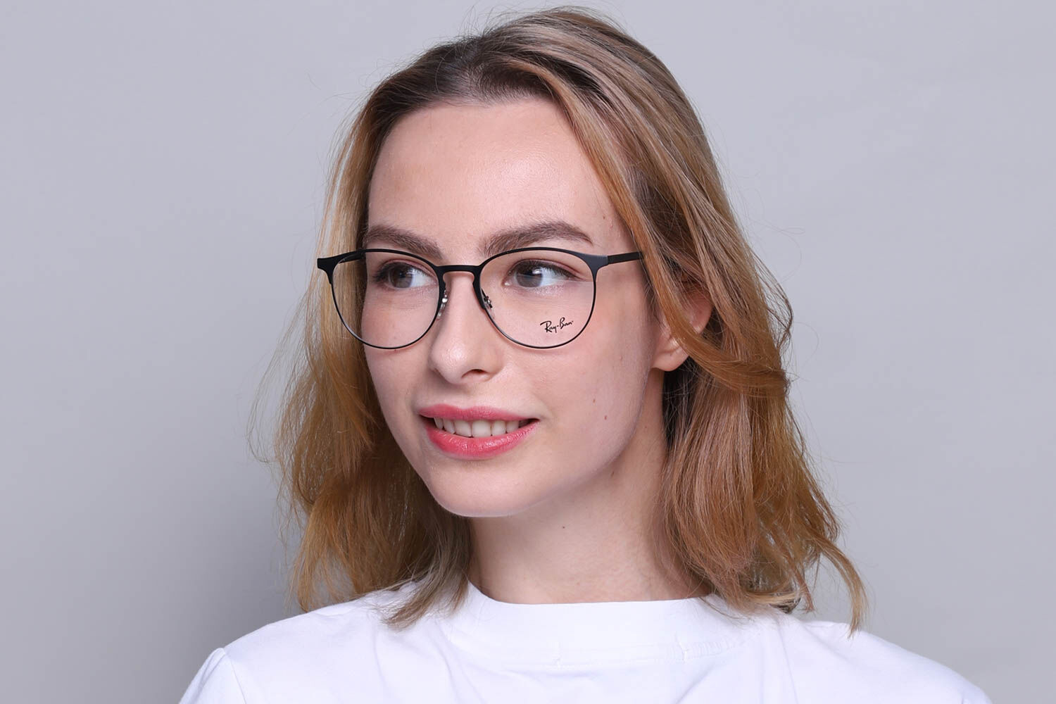 Ray-Ban RX6375 2944 Oval Black Top On Matte Black Eyeglasses