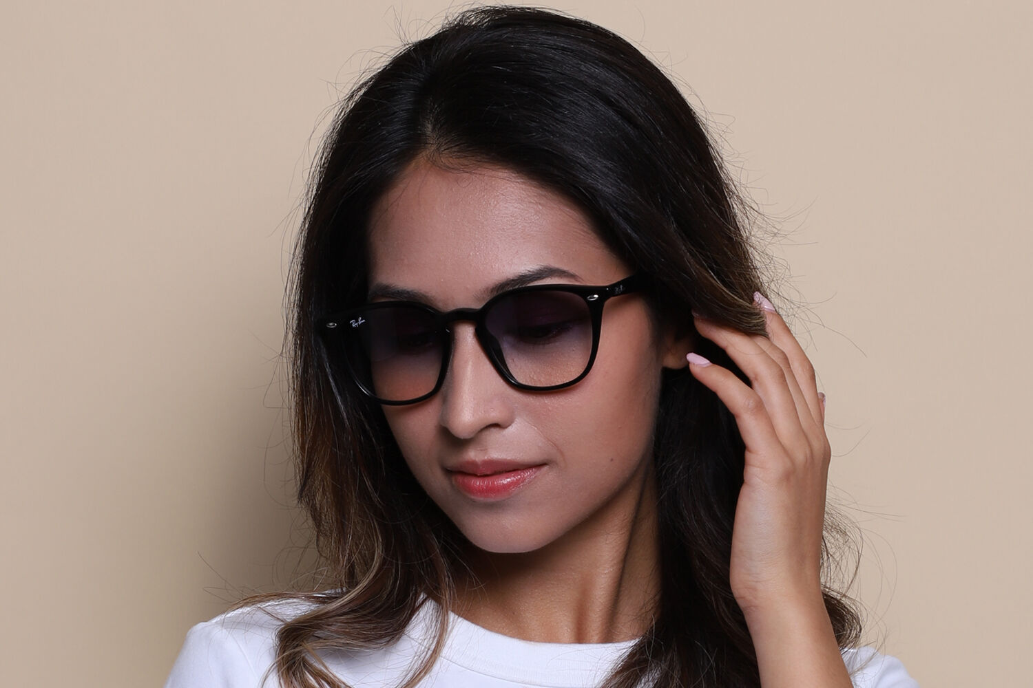 【ニワノリ】RayBan RB4258F 601/19 Ray-Ban RB4258F Asian Fit 601/19 Square Black Sunglasses