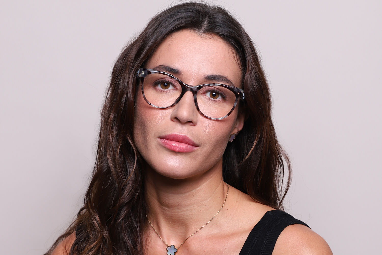 Prada PR 05WV 05H1O1 Cat Eye Blue Tortoise Eyeglasses