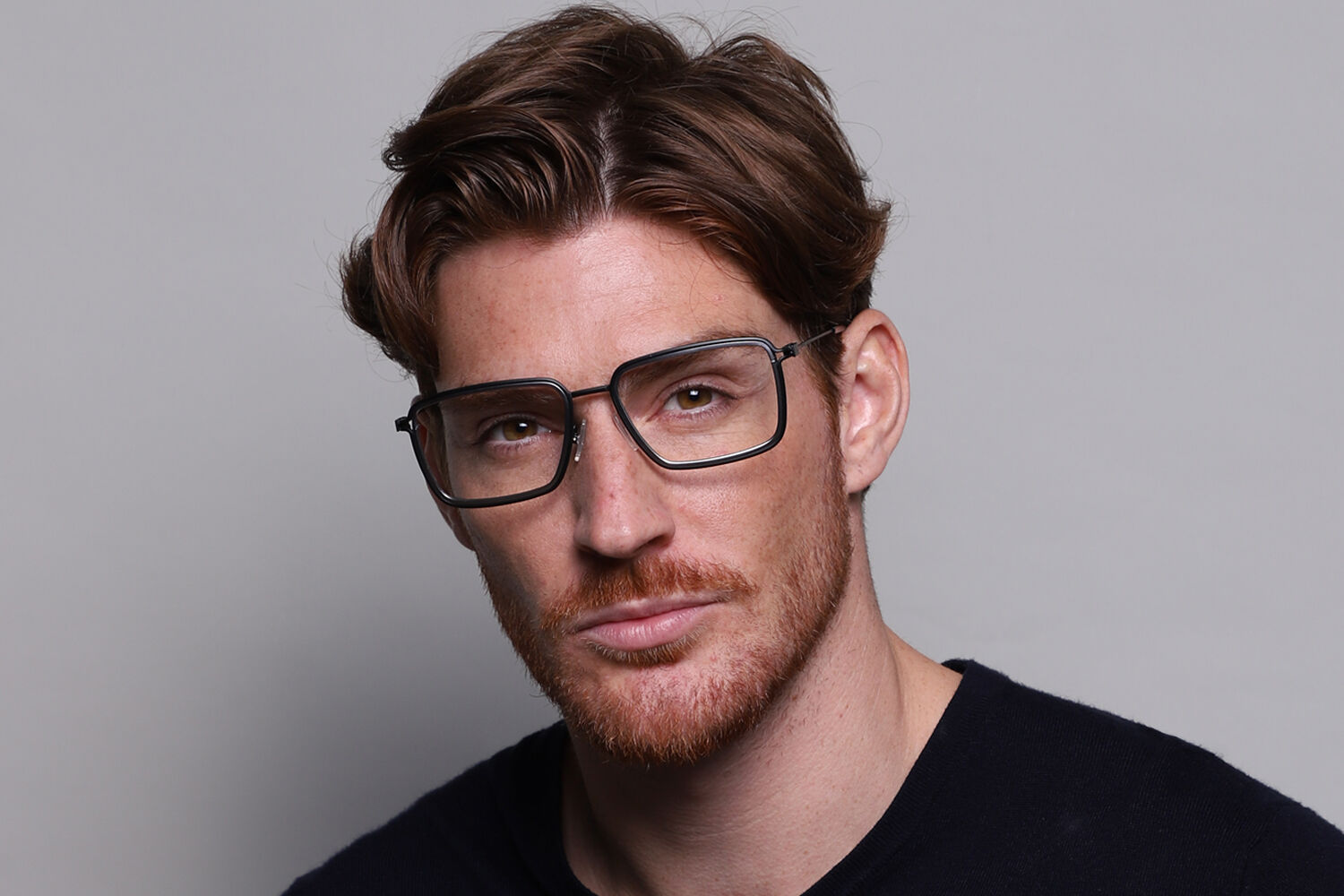 Boss 1231 284 Square Black Ruthenium Eyeglasses | SmartBuyGlasses