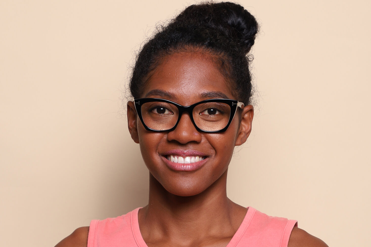 Tom Ford FT5709-B 001 Blue-Light Block Shiny Black Eyeglasses