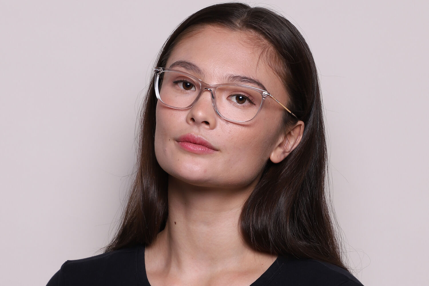 Versace VE3274B Asian Fit 5305 Transparent Grey Eyeglasses