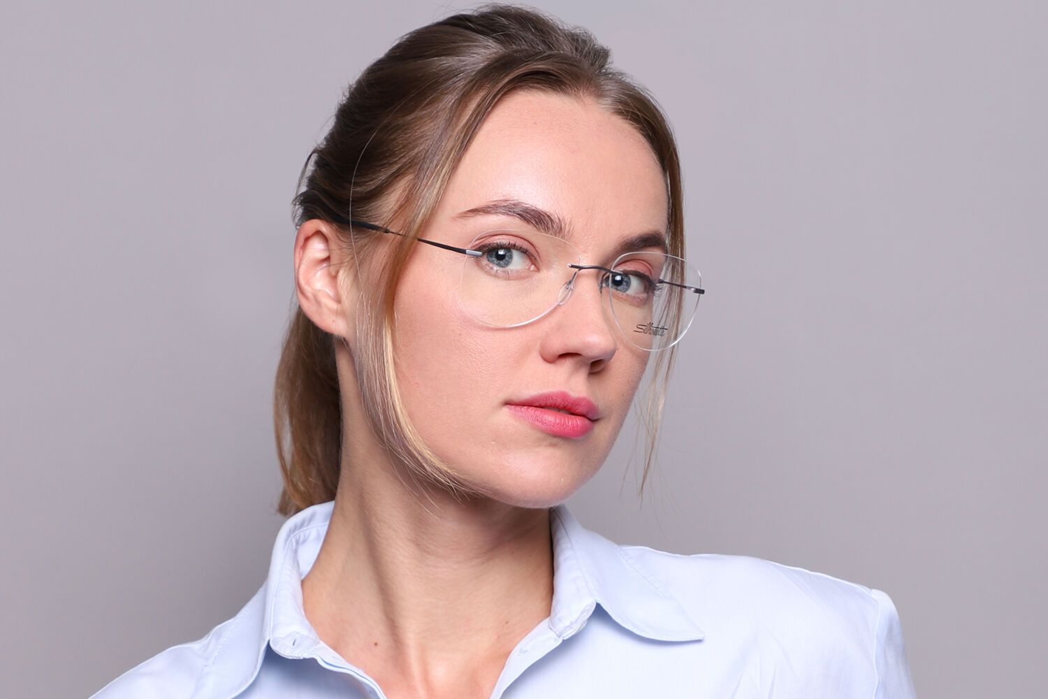 Silhouette 5541/LB 6760 Ruthenium Grey Eyeglasses