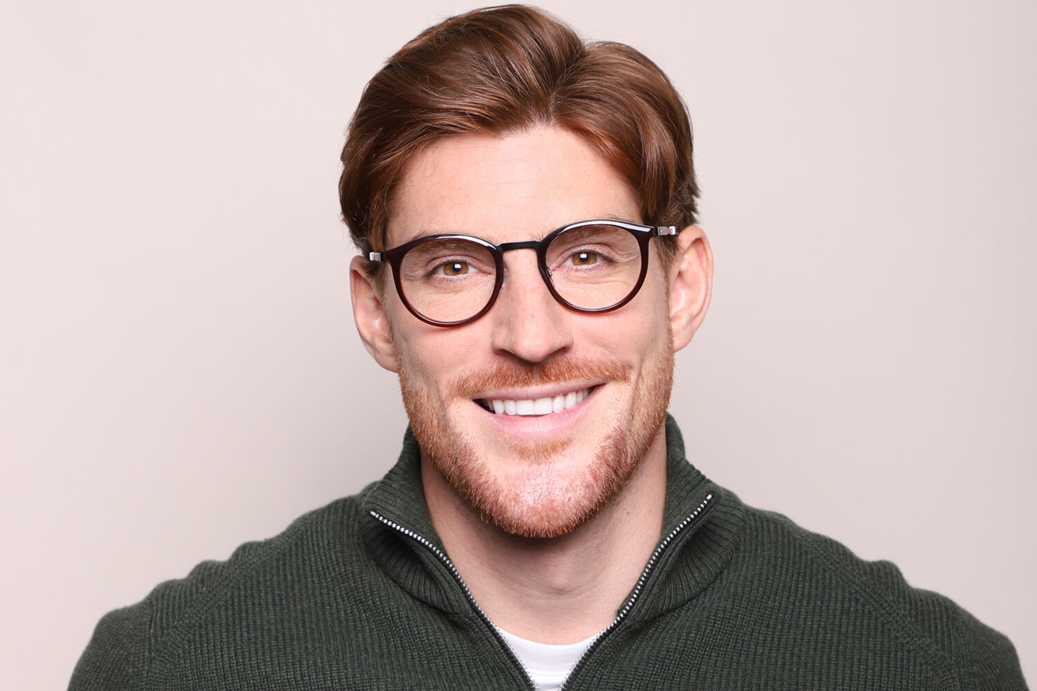 【極美品】 HILFGER Tommy Hilfiger TH 1845 C9A Oval Red Grey Eyeglasses