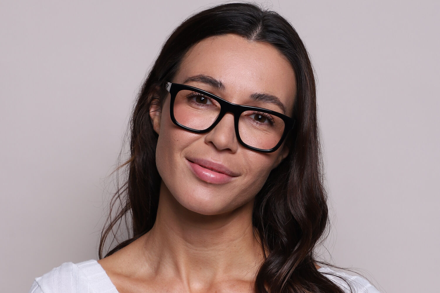 Police VPLE37N ORIGINS BULLET 1 0700 Square Shiny Black Eyeglasses