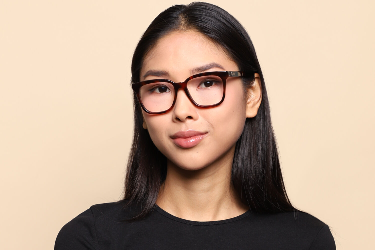 Max Mara MM5095 053 Square Dark Tortoise Eyeglasses