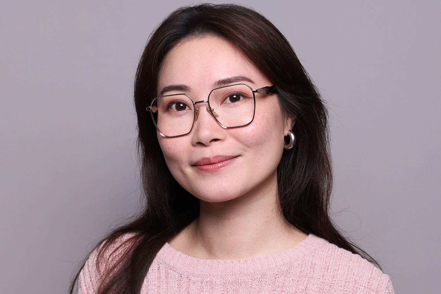 Prada PR 56ZV Asian Fit ZVN1O1 Geometric Pale Gold Eyeglasses