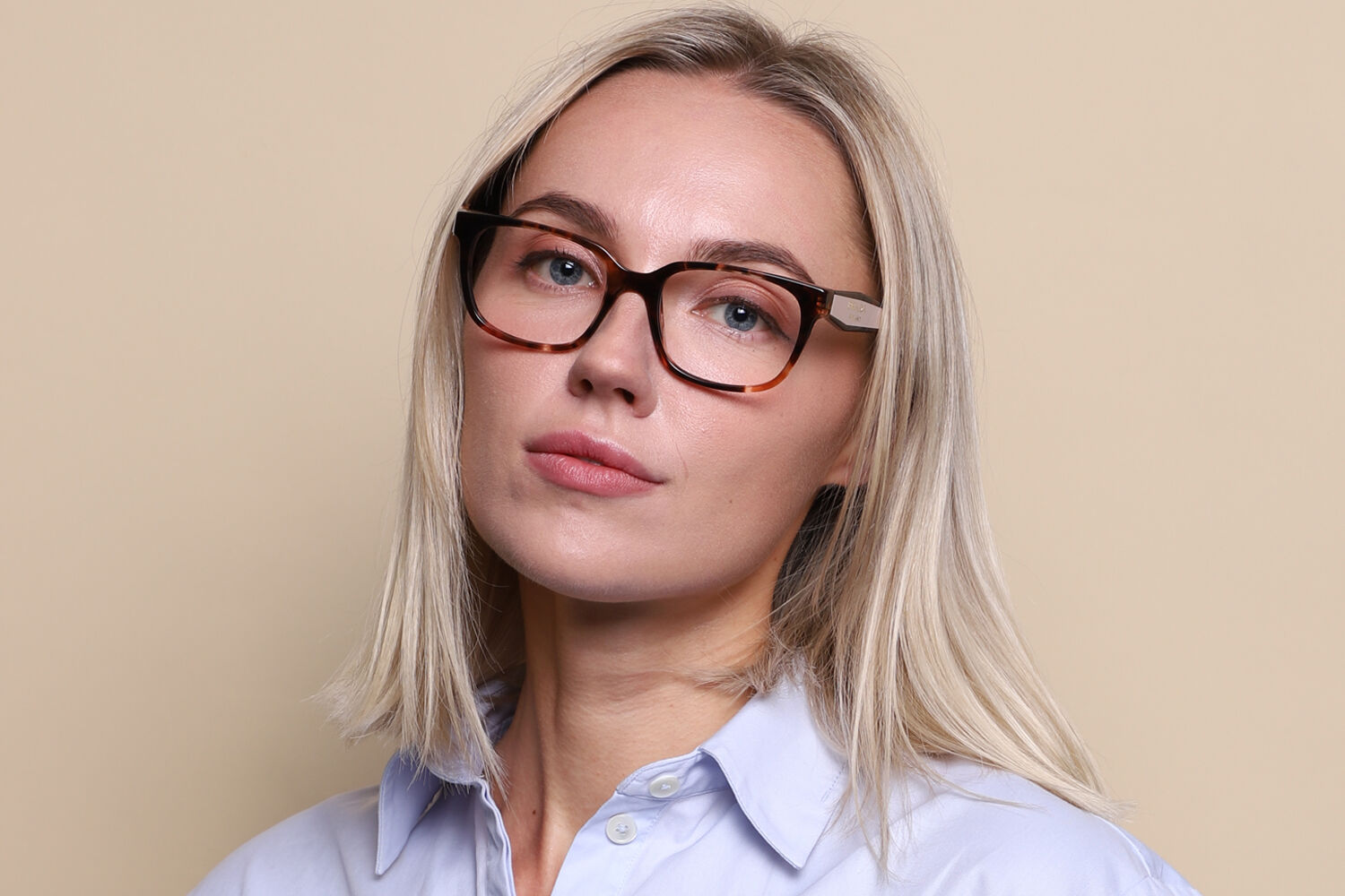 PRADA 【karen様用】 Prada PR 17ZV 07R1O1 Square Caramel Tortoise Eyeglasses