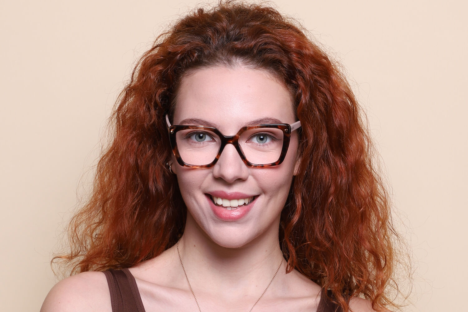 Prada PR 16ZV 07R1O1 Cat Eye Rose Tortoise Eyeglasses