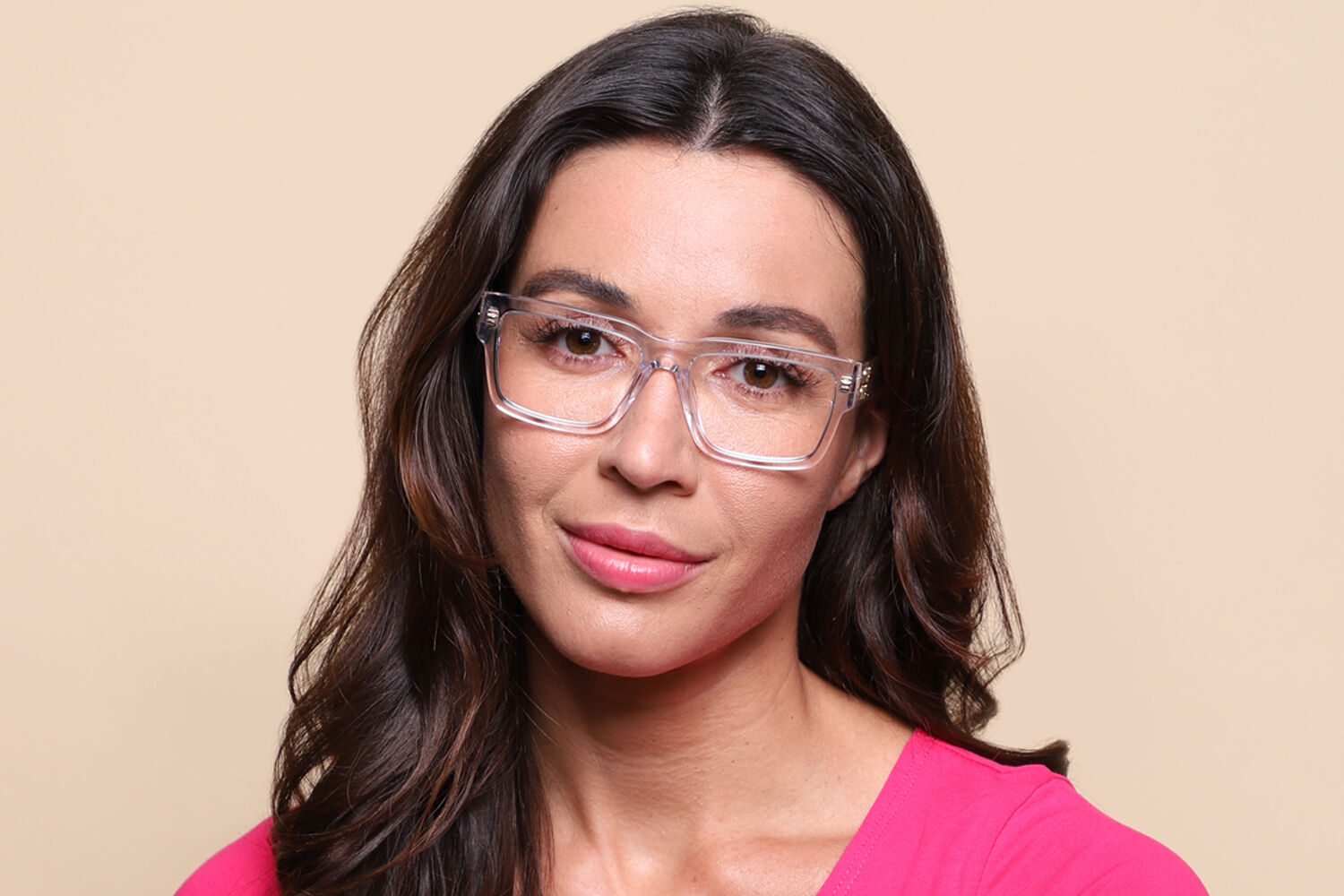 Miu Miu MU02XV 2AZ1O1 Rectangle Clear Eyeglasses | SmartBuyGlasses