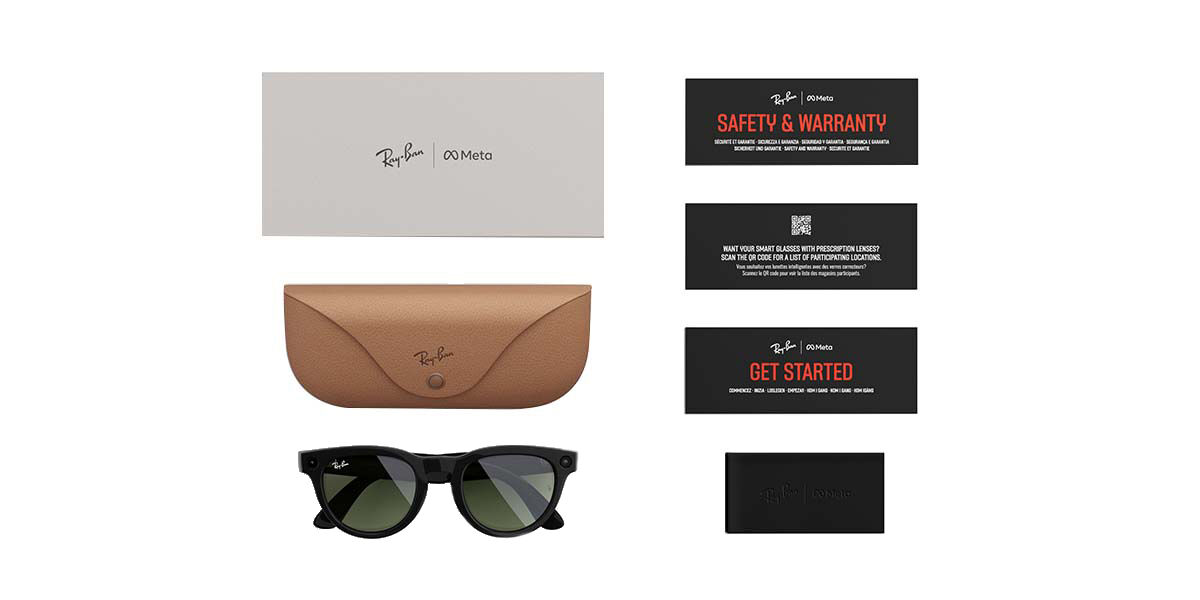 Ray-Ban Meta RW4010 Skyler Polarized 601/9A Cat Eye Black
