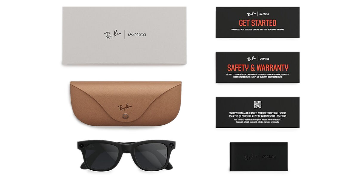Ray-Ban Meta RW4012 Wayfarer Gen 2 601/71 Square Shiny Black