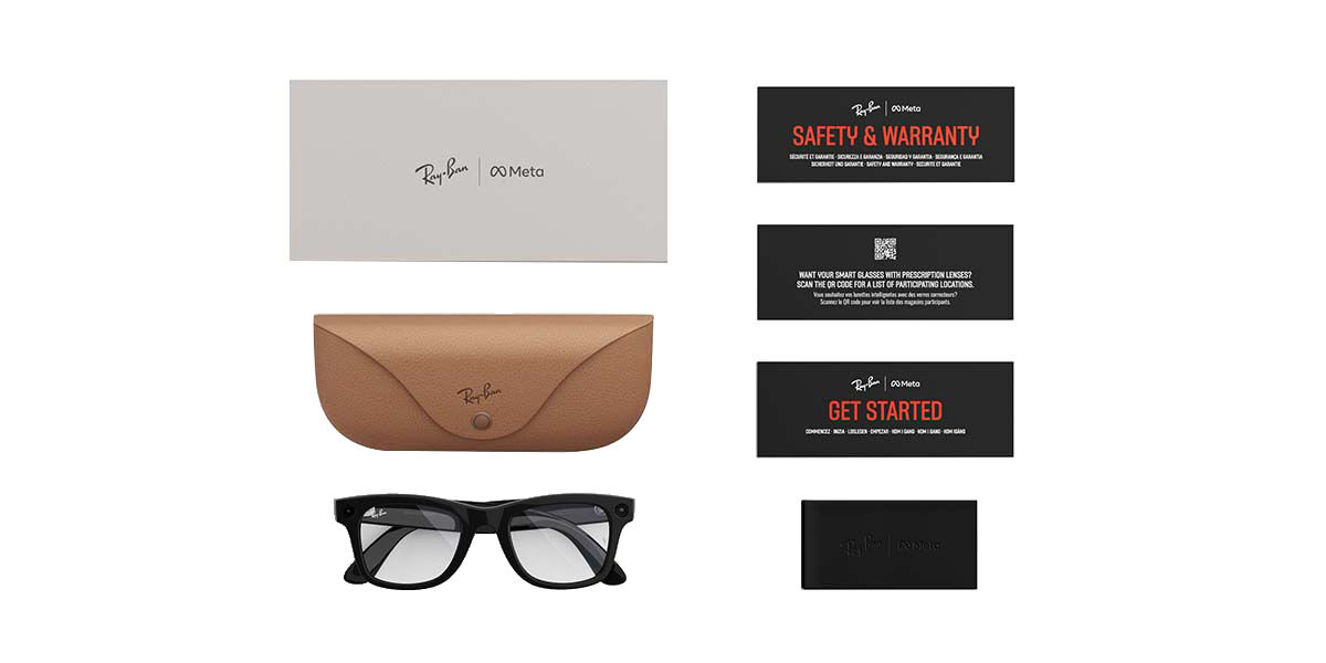 Ray-Ban Meta RW4006 Wayfarer 6705P5 Square Grey Eyeglasses