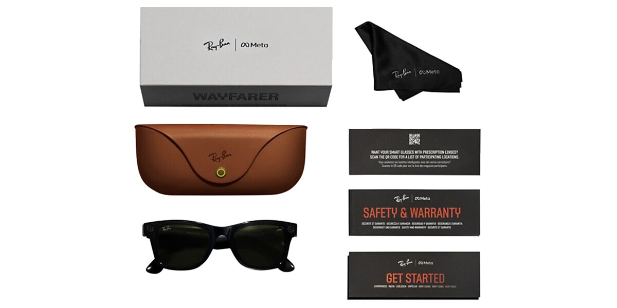 Ray-Ban Meta RW4008 Wayfarer with Blue-Light Block 601/SB Square