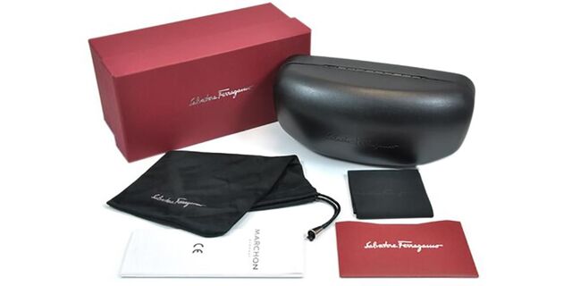 Salvatore Ferragamo SF2039SE 616 Cat Eye Sunglasses - Red / Grey Salvatore Ferragamo Unisex Sunglasses Cat Eye Shape Full Rim  main image 2