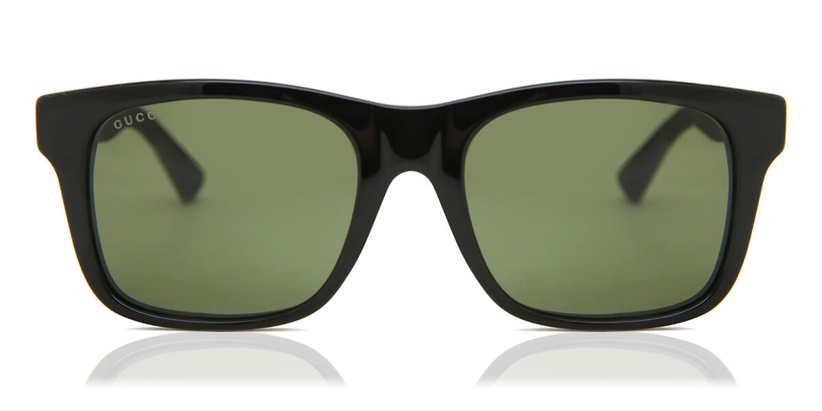Gucci GG1037SK Asian Fit 001 Square Shiny Black Sunglasses