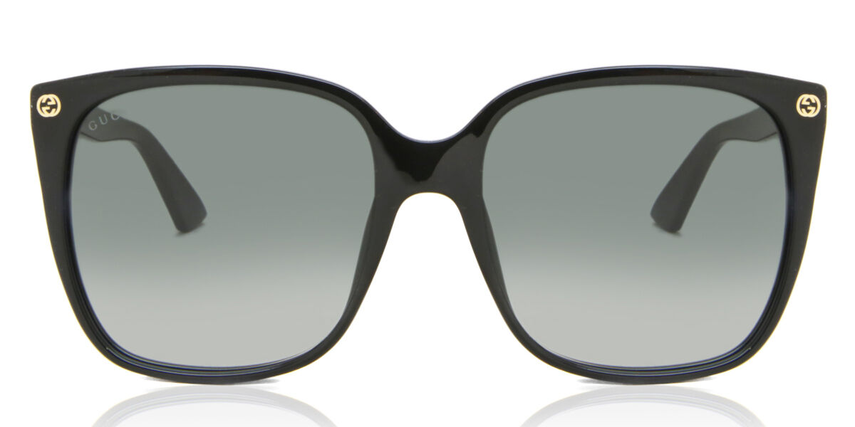 Gucci GG0022S 001 Square Black Sunglasses | SmartBuyGlasses Canada