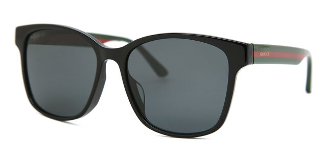 Gucci GG0417SK Asian Fit 001 Square Black Sunglasses  display picture 3