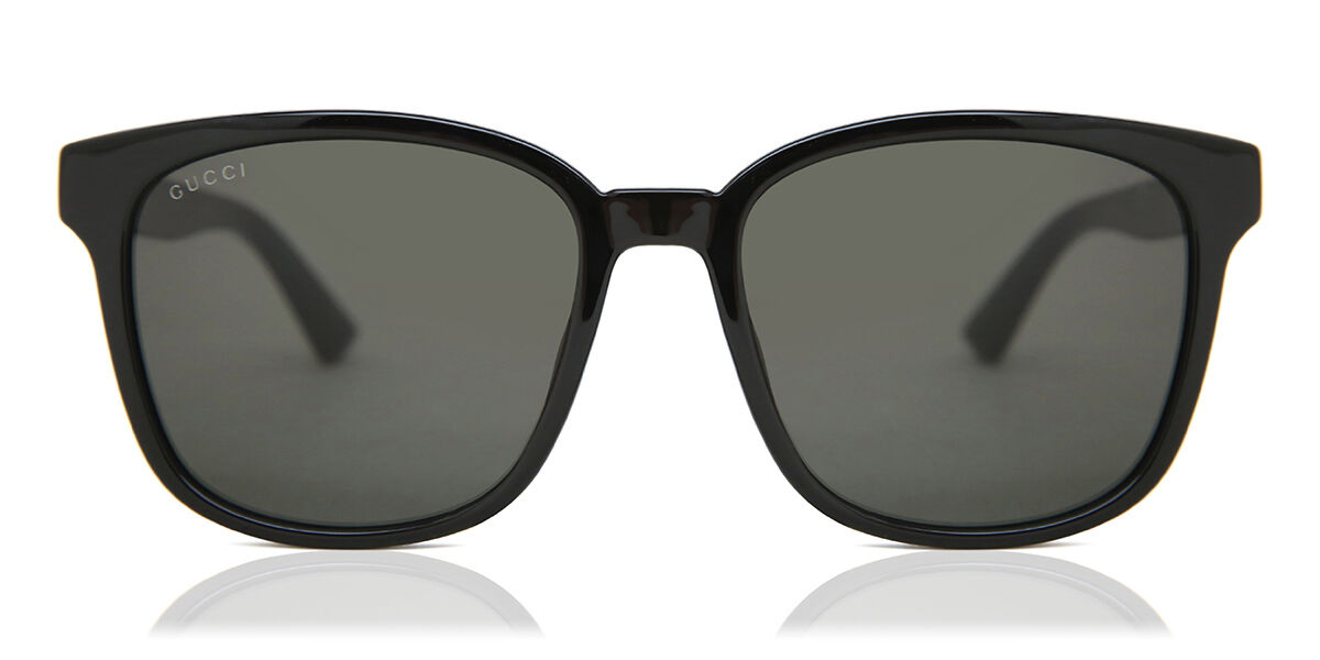 Gucci GG0637SK Asian Fit 001 Square Black Sunglasses