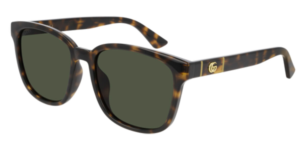 Gucci GG0637SK Asian Fit 001 Square Black Sunglasses