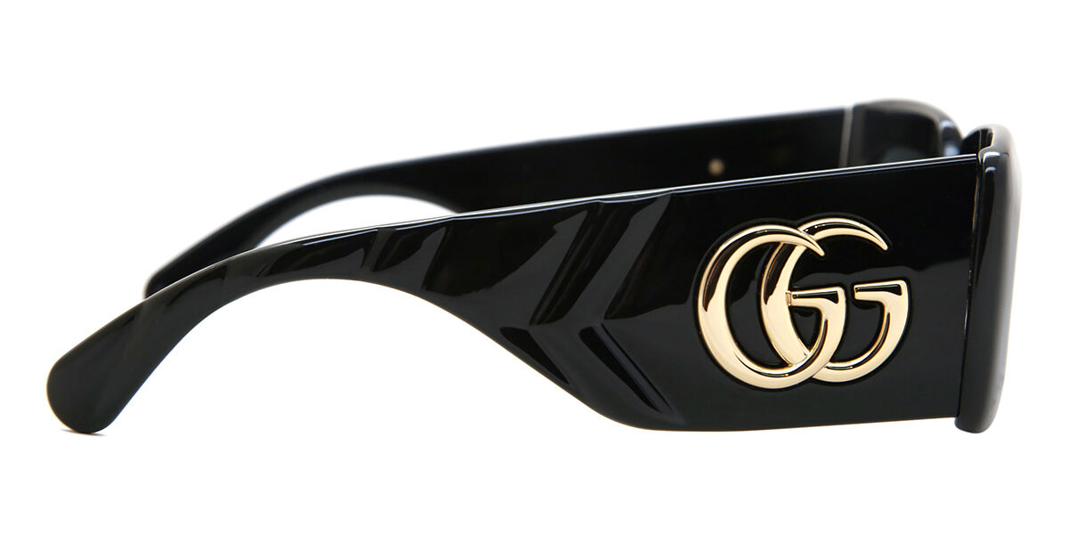 Gucci GG0811S 001 Rectangle Black Sunglasses | SmartBuyGlasses Canada