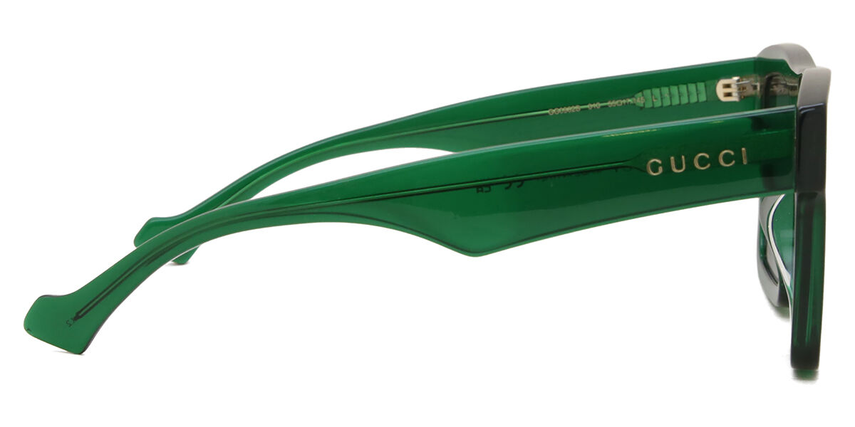 小物 GUCCI Sunglasses l Logo Clear Green Gucci GG0962S 010 Square Transparent Green Sunglasses
