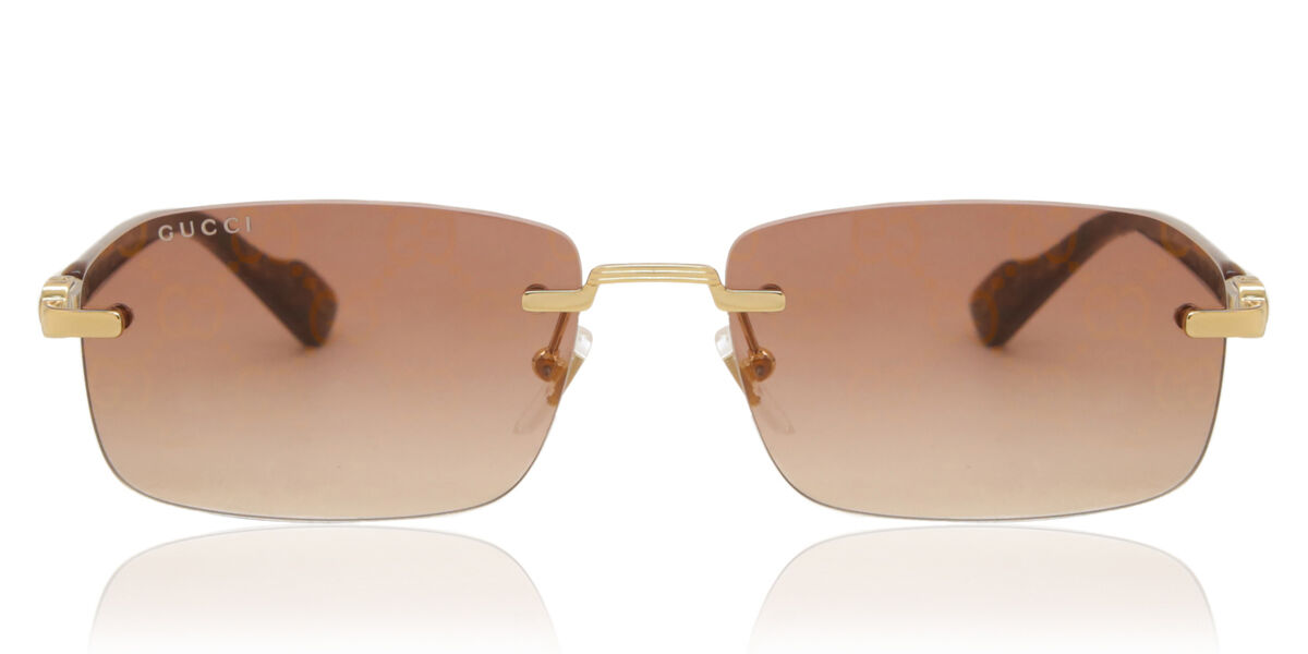 Gucci GG1221S 004 Rectangle Gold Sunglasses | SmartBuyGlasses Canada Gucci GG1221S 004 Rectangle Gold Sunglasses | SmartBuyGlasses Canada