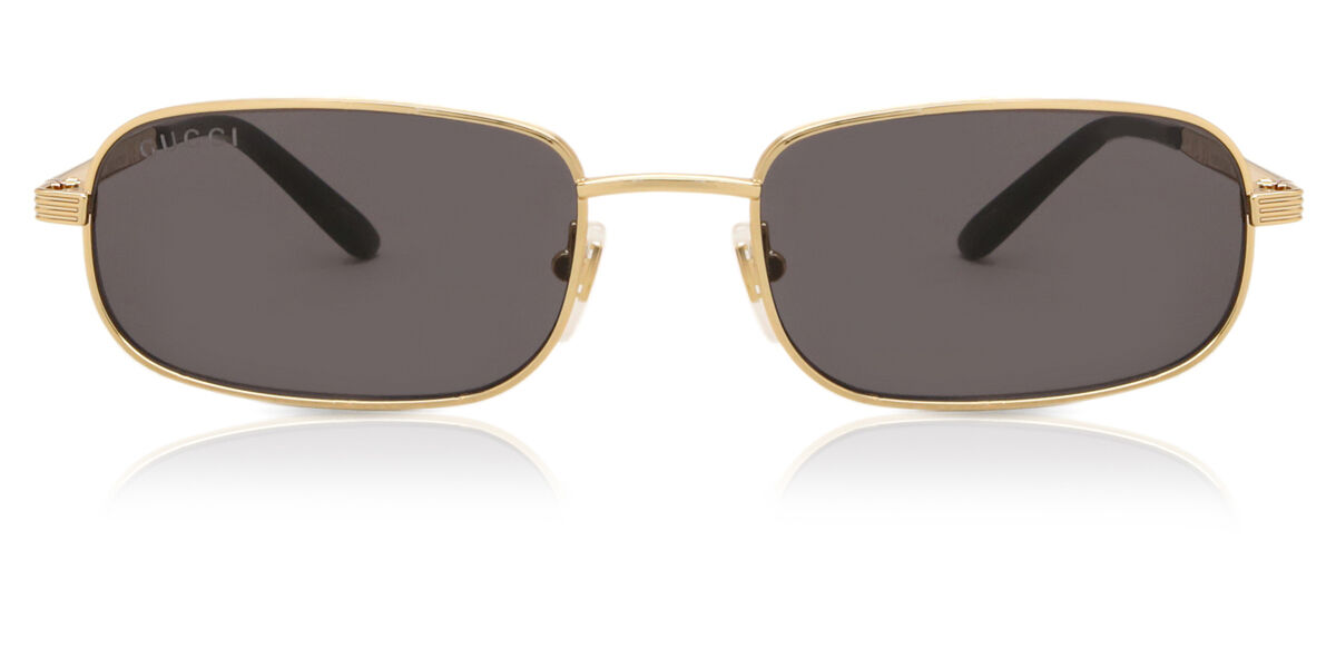 Gucci GG1457S 001 Rectangle Gold Sunglasses | SmartBuyGlasses Canada