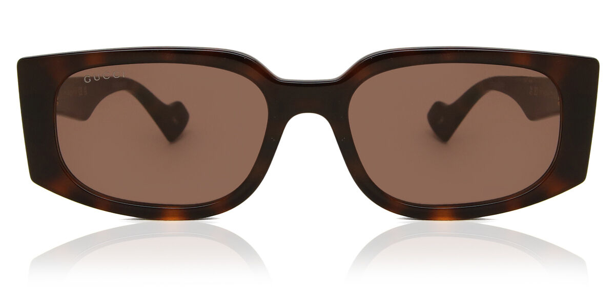 Gucci GG1534S 002 Rectangle Tortoise Sunglasses | SmartBuyGlasses