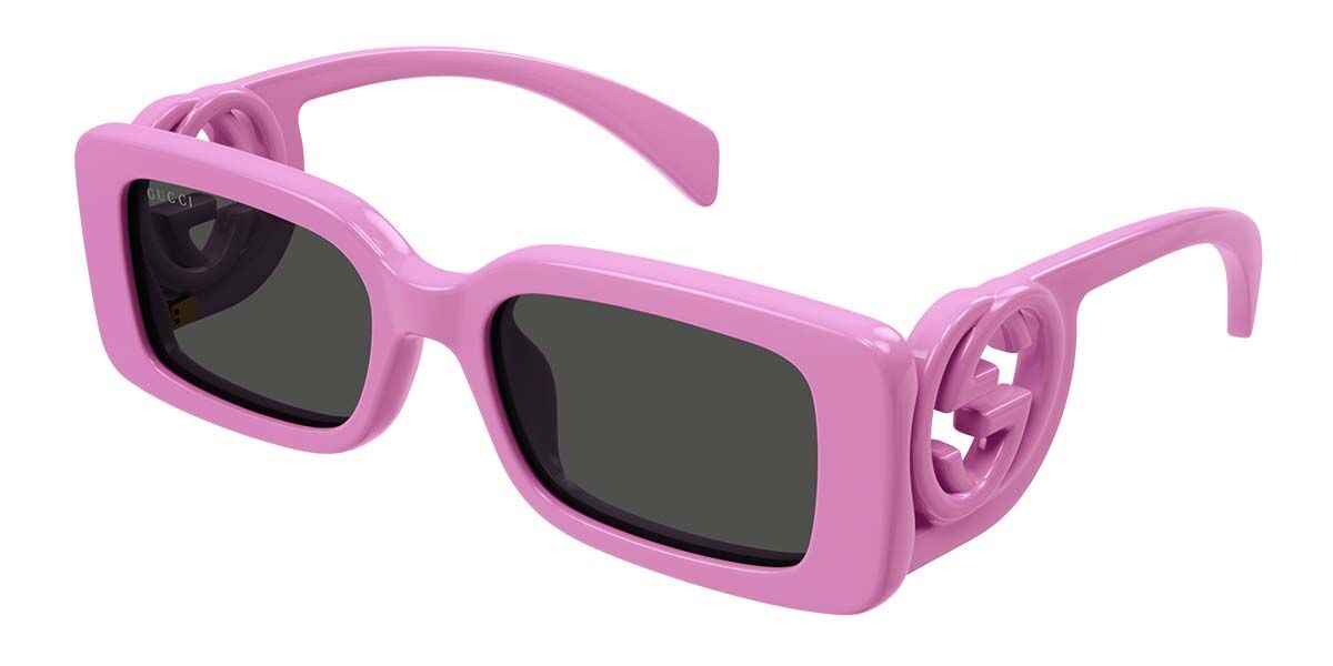 Gucci GG1325S 006 Rectangle Pink Sunglasses | SmartBuyGlasses Canada