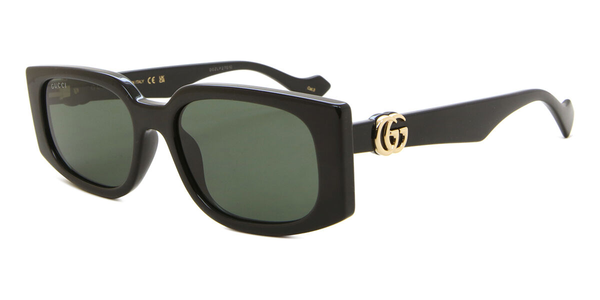 Gucci GG1534S 001 Rectangle Black Sunglasses | SmartBuyGlasses Canada