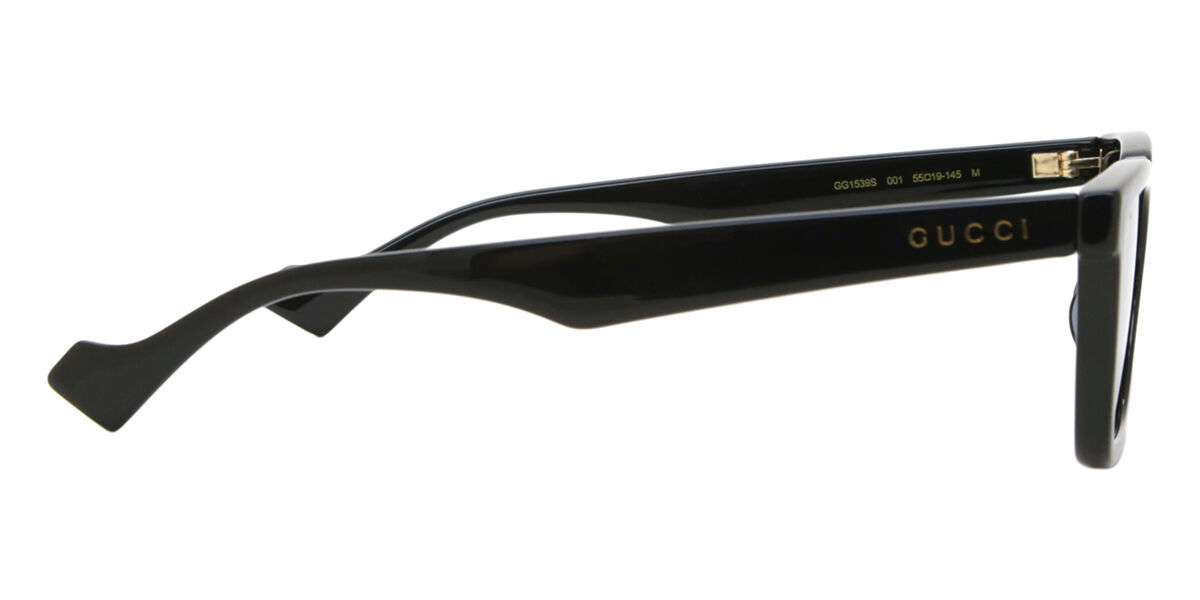 Gucci GG1539S 001 Rectangle Black Sunglasses | SmartBuyGlasses Canada