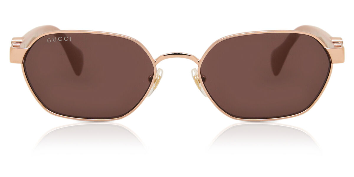 【3月】Guri Gucci GG1593S 003 Geometric Gold Sunglasses | SmartBuyGlasses Canada