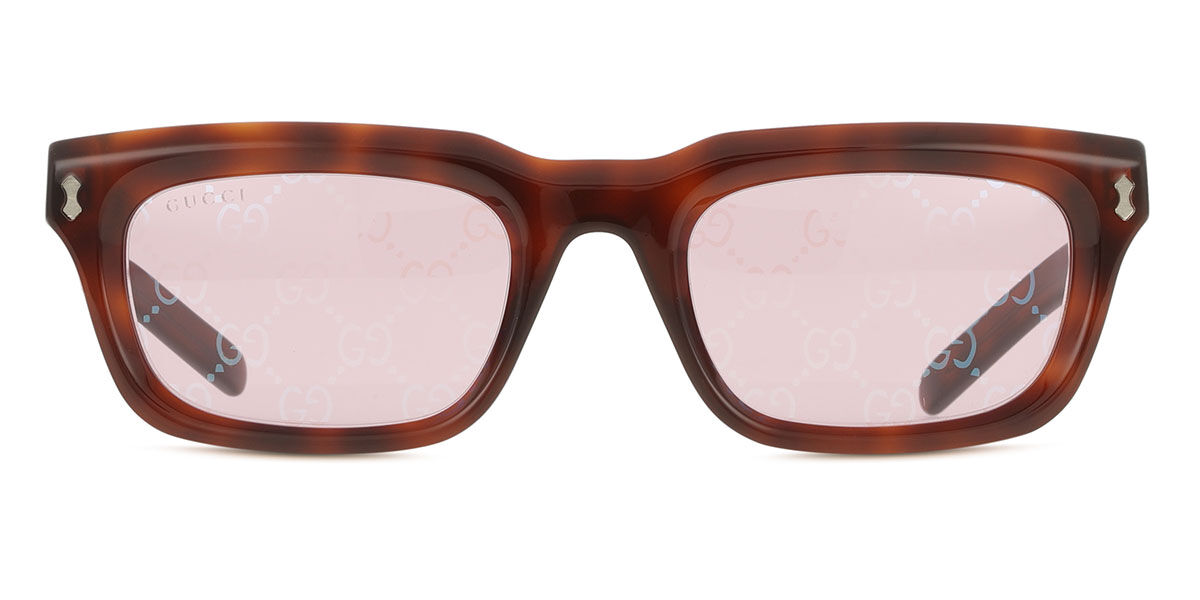 小物 GUCCI linestone clear sunglasses brown Gucci GG1524S 005 Rectangle Tortoise Sunglasses | SmartBuyGlasses