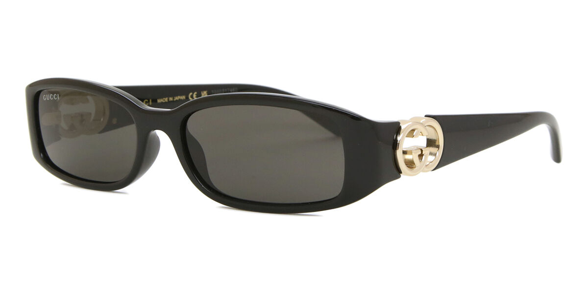 Gucci GG1661S 001 Rectangle Black Sunglasses | SmartBuyGlasses Canada