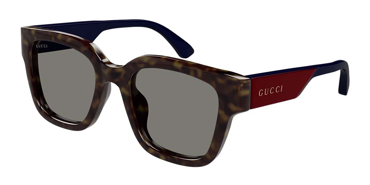 Gucci GG1670SK Asian Fit 004 Square Black Sunglasses