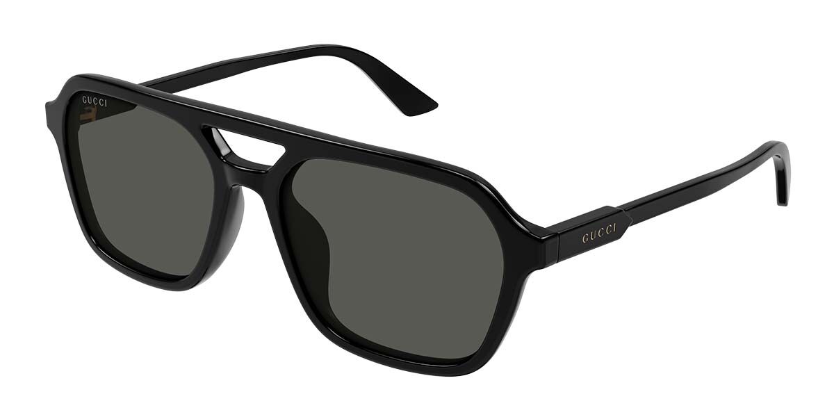 Gucci GG1823SA Asian Fit 001 Pilot Black Sunglasses