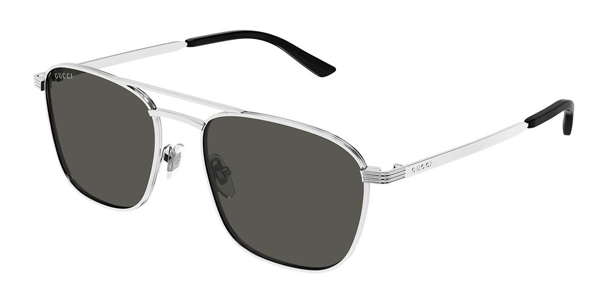 Gucci GG1881S 001 Pilot Silver Sunglasses | SmartBuyGlasses Canada