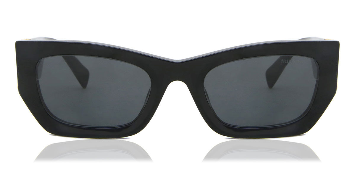 Miu Miu MU09WS 1AB5S0 Cat Eye Black Sunglasses | SmartBuyGlasses