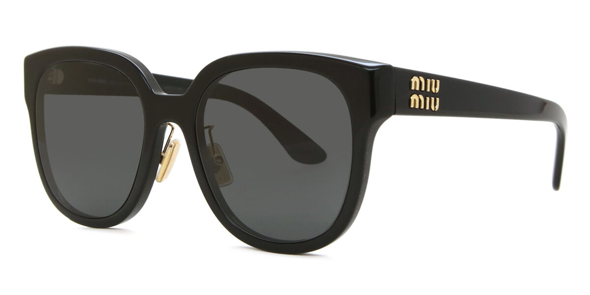 Miu Miu MU01ZS 1AB5S0 Square Black Sunglasses | SmartBuyGlasses Canada