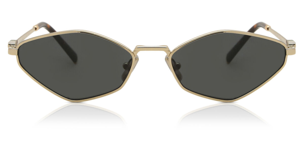 miuページ Miu Miu MU56ZS ZVN5S0 Geometric Pale Gold Sunglasses