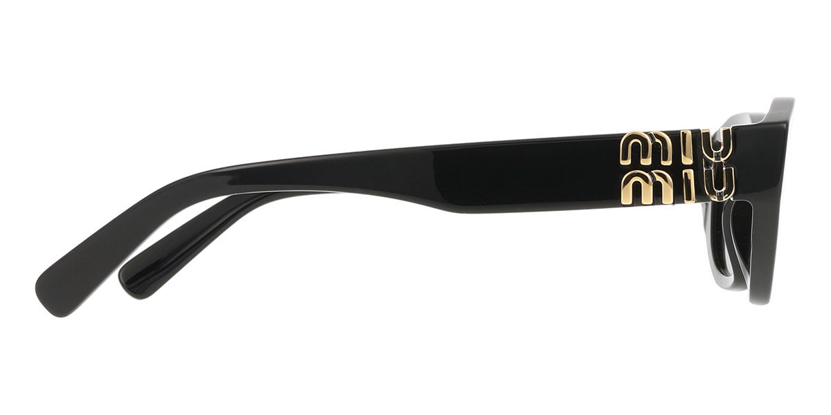 Miu Miu MUA03S 16K08Z Oval Black Sunglasses | SmartBuyGlasses Canada