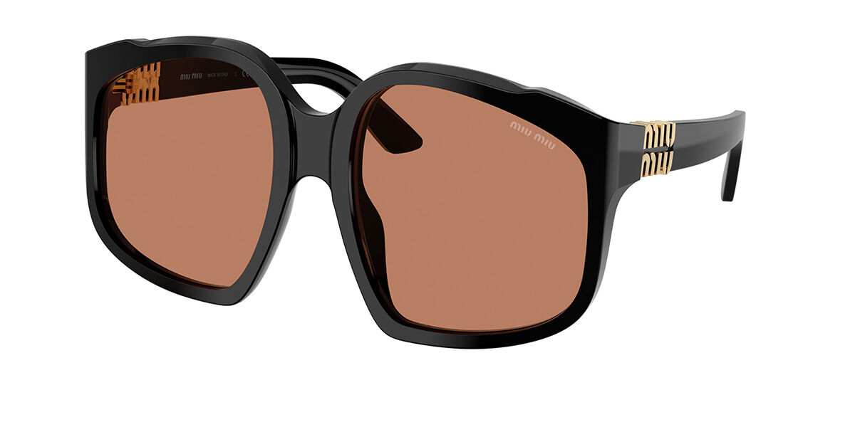 Miu Miu MU56ZS ZVN5S0 Geometric Pale Gold Sunglasses