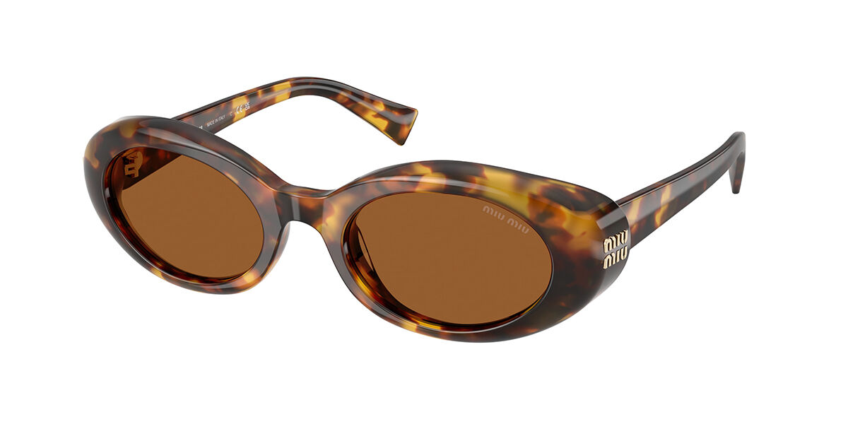 Miu Miu MU56ZS ZVN5S0 Geometric Pale Gold Sunglasses